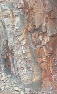 Rocks revealed by Quarrying